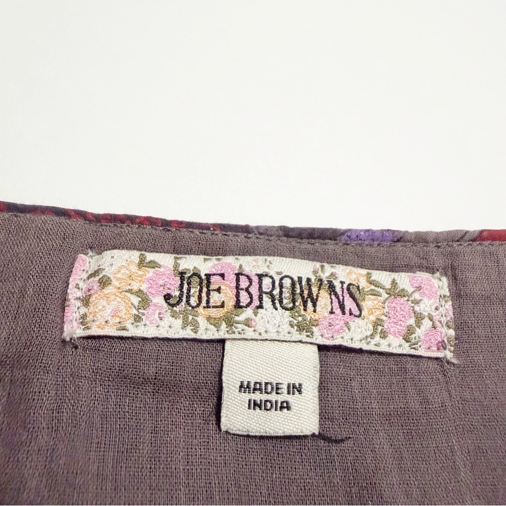 Joe Browns Mixed Floral Patchwork Pleated Asymmetric Hem Skirt - Picture 7 of 9